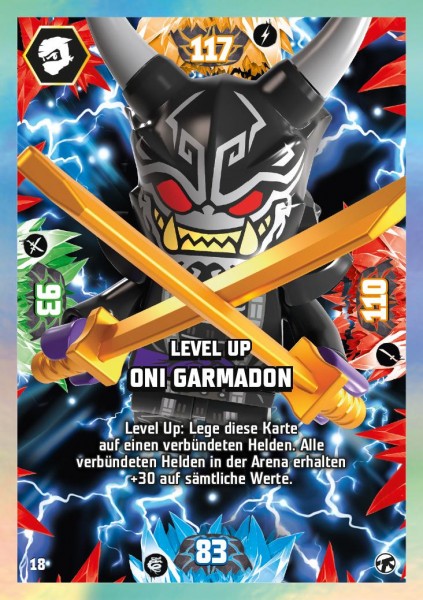 Nummer 018 I Level Up Oni Garmadon I LEGO Ninjago TCG 8 Next Level