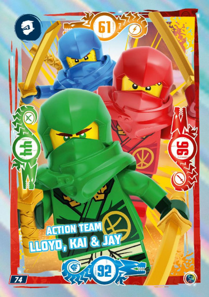 Nummer 074 I Action Team Lloyd, Kai & Jay I LEGO Ninjago TCG 9