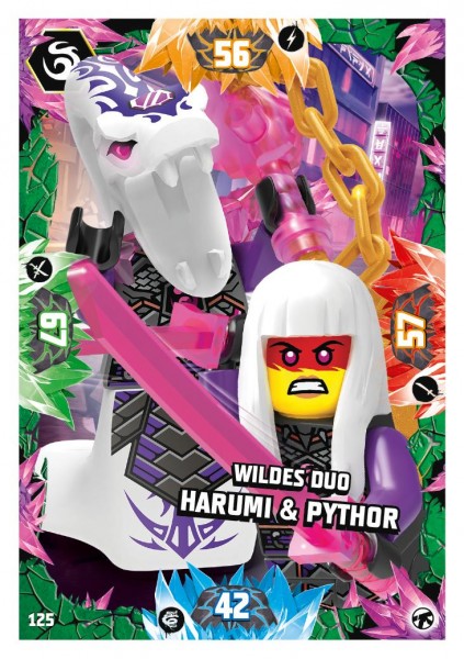 Nummer 125 I Wildes Duo Harumi & Pythor I LEGO Ninjago TCG 8 Next Level