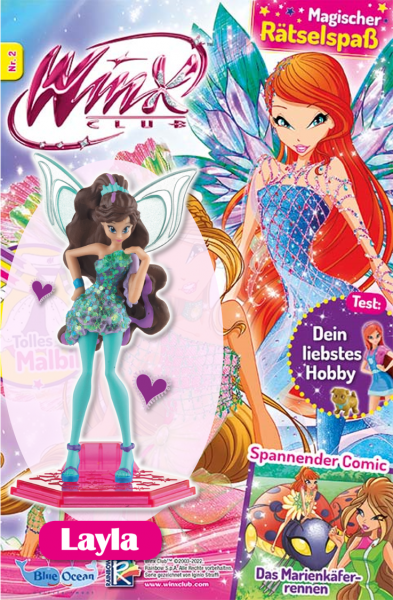 Winx Magazin + Figur: Magic Travel Tynix Layla!