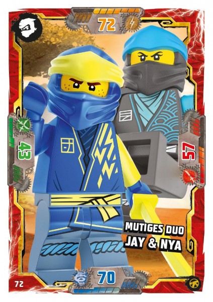 Nummer 072 I Mutiges Duo Jay & Nya I LEGO Ninjago TCG 8 Next Level