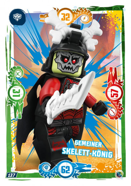 Nummer 137 I Gemeiner Skelett-König I LEGO Ninjago TCG 9