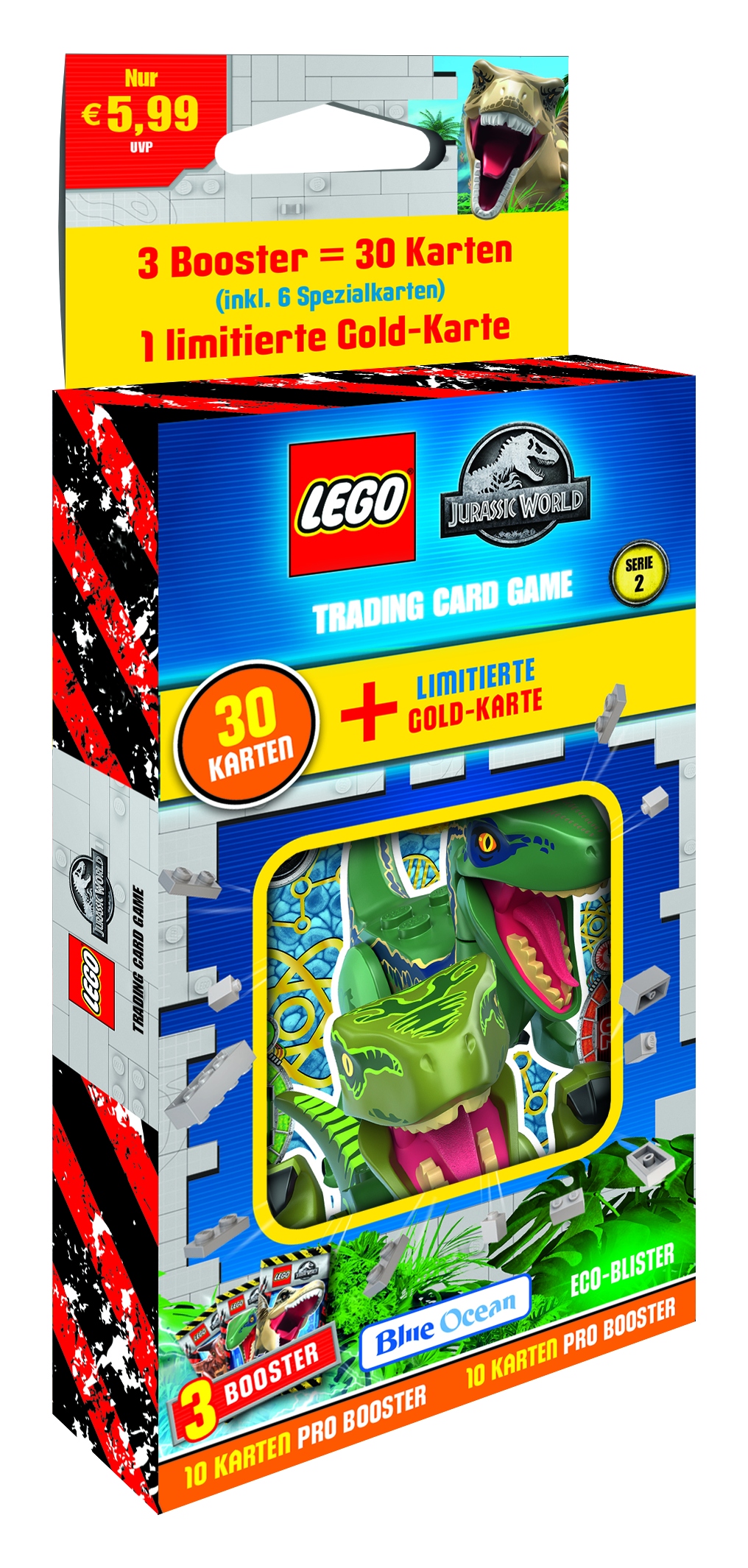 LEGO Jurassic World TCG 2 30 Karten Blister Blue Ocean Entertainment AG