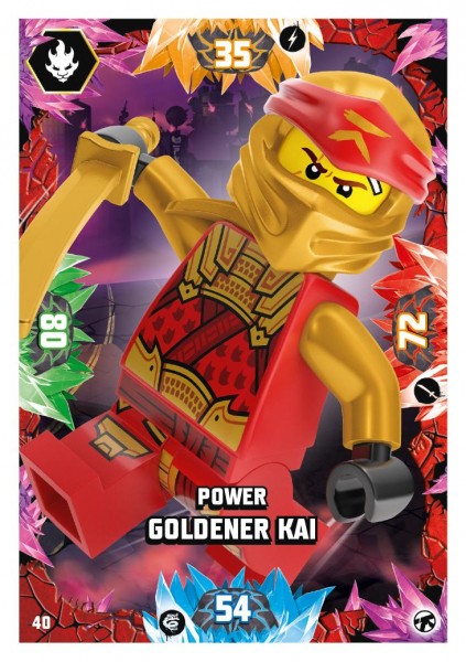 Nummer 040 I Power Goldener Kai I LEGO Ninjago TCG 8 Next Level