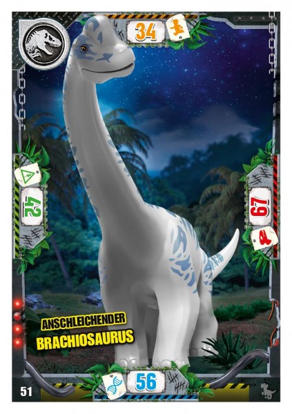 Nummer 051 I Anschleichender Brachiosaurus I LEGO Jurassic World TCG 3