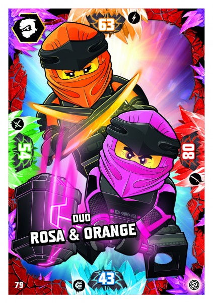 Nummer 079 I Duo Rosa & Orange