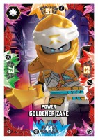 Nummer 043 I Power Goldener Zane I LEGO Ninjago TCG 8 Next Level Nummer 043 I Power Goldener Zane I LEGO Ninjago TCG 8 Next Level