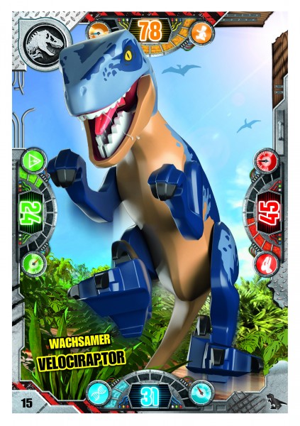 Nummer 015 I Wachsamer Velociraptor