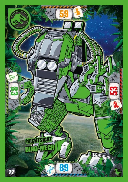 Nummer 022 I Nachtsicht Dino-Mech I LEGO Jurassic World TCG 3