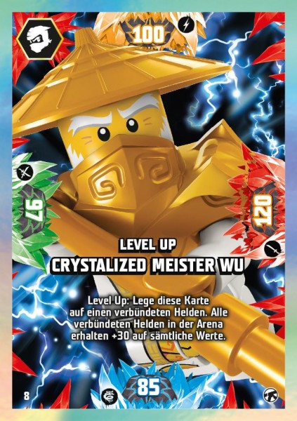 Nummer 008 I Level Up Crystalized Meister Wu I LEGO Ninjago TCG 8 Next Level