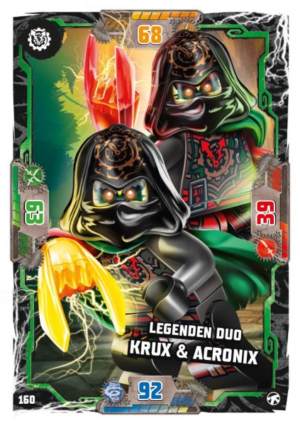 Nummer 160 I Legenden Duo Krux & Acronix I LEGO Ninjago TCG 8 Next Level