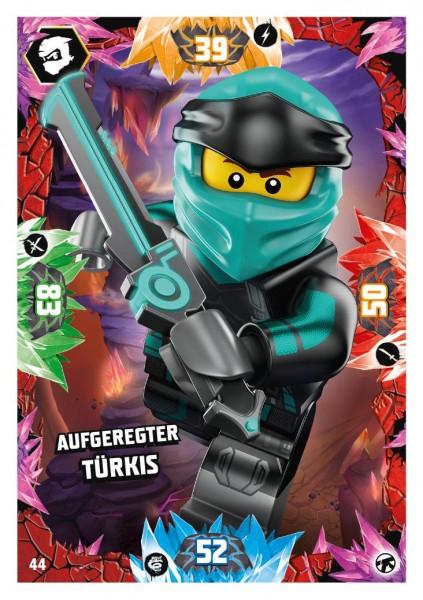 Nummer 044 I Aufgeregter Trkis I LEGO Ninjago TCG 8 Next Level