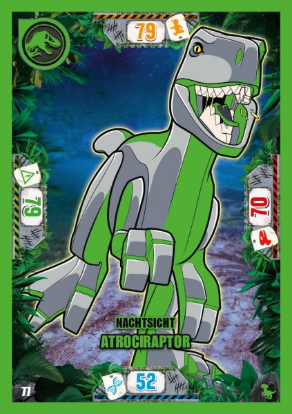 Nummer 077 I Nachtsicht Atrociraptor I LEGO Jurassic World TCG 3