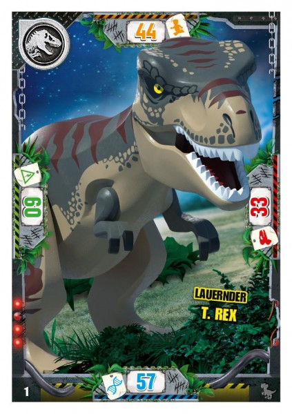 Nummer 001 I Lauernder T. Rex I LEGO Jurassic World TCG 3