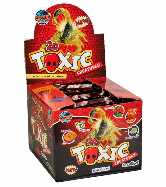 Toxic Creatures Sammelserie PLANET WOW Display