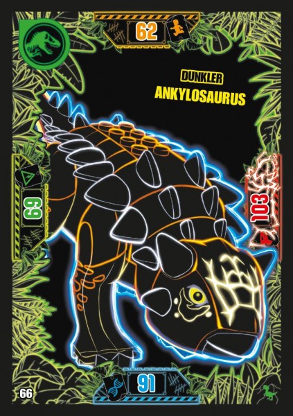 Nummer 066 I Dunkler Ankylosaurus I LEGO Jurassic World TCG 3