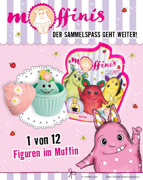 Die süssen Moffinis Sammelfiguren • 7 Booster • NEU! =7 Figuren 