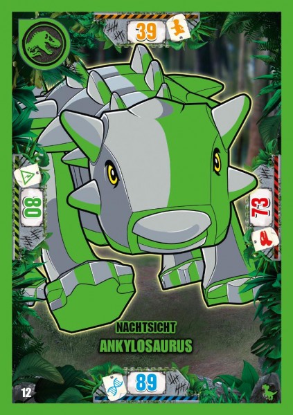 Nummer 012 I Nachtsicht Ankylosaurus I LEGO Jurassic World TCG 3