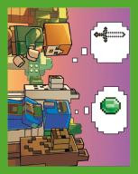 Nummer 0068 I LEGO® Minecraft Sticker