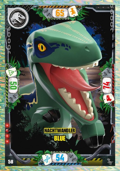 Nummer 058 I Nachtwandler Blue I LEGO Jurassic World TCG 3