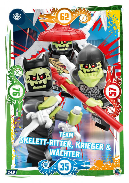 Nummer 149 I Team Skelett-Ritter, -Krieger & -Wächter I LEGO Ninjago TCG 9