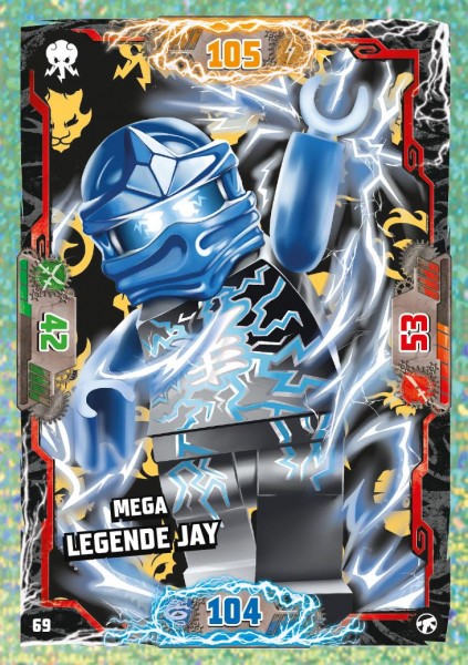 Nummer 069 I Mega Legende Jay I LEGO Ninjago TCG 8 Next Level