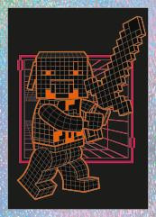 Nummer 00133 I LEGO® Minecraft Sticker
