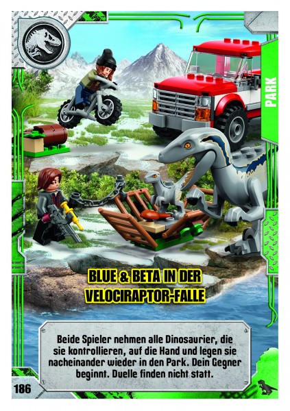 Nummer 186 I Blue & Beta in der Velociraptor-Falle