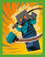 Nummer 0014 I LEGO® Minecraft Sticker