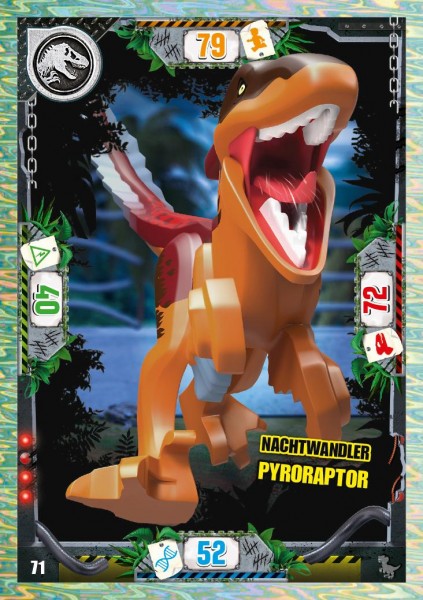 Nummer 071 I Nachtwandler Pyroraptor I LEGO Jurassic World TCG 3