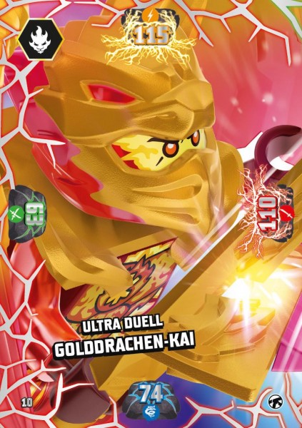Nummer 010 I Ultra Duell Golddrachen-Kai I LEGO Ninjago TCG 8 Next Level