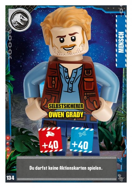 Nummer 134 I Selbstsicherer Owen Grady I LEGO Jurassic World TCG 3