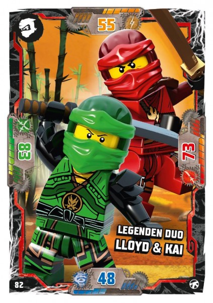 Nummer 082 I Legenden Duo Lloyd & Kai I LEGO Ninjago TCG 8 Next Level