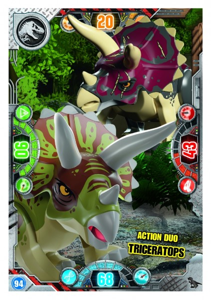 Nummer 94P I Action Duo Triceratops Twin-Karte