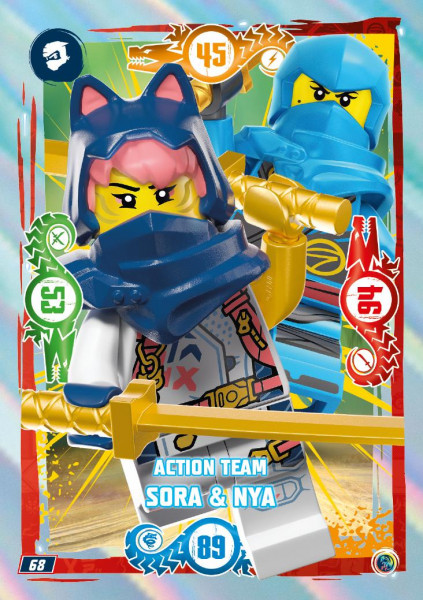 Nummer 068 I Action Team Sora & Nya I LEGO Ninjago TCG 9