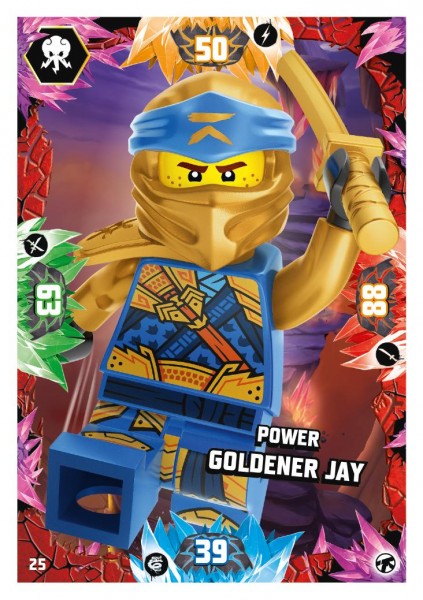 Nummer 025 I Power Goldener Jay I LEGO Ninjago TCG 8 Next Level