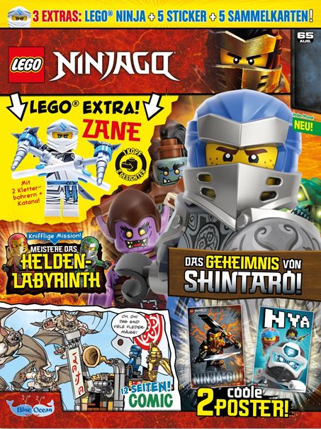 Neu 11T4 Zane Lego Ninjago Magazin Nr 65 