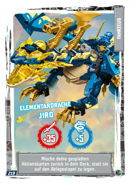 Nummer 219 I Elementardrache Jiro I LEGO Ninjago TCG 9