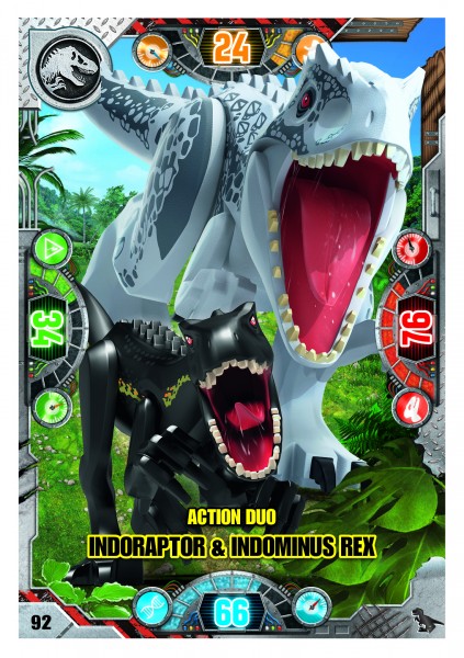 Nummer 092 I Action Duo Indoraptor & Indominus Rex