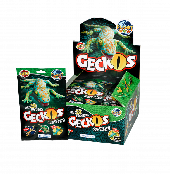 Gecko-Sammelserie PLANET WOW Display