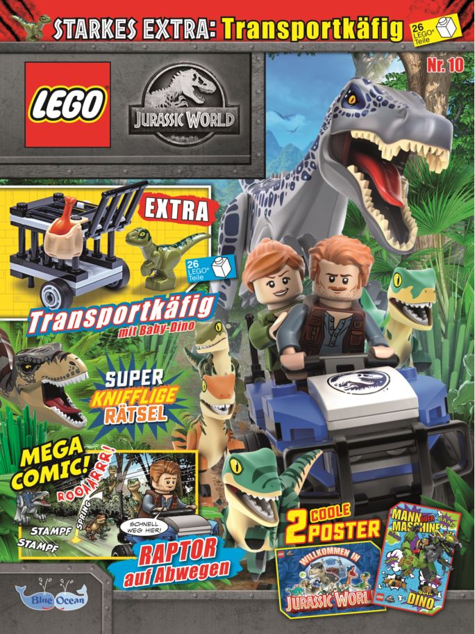 2020 15 Tüten Blue Ocean Jurassic World Lego Sticker - 1 Album 