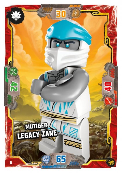 Nummer 006 I Mutiger Legacy Zane I LEGO Ninjago TCG 8 Next Level
