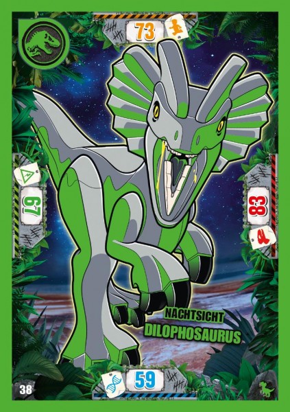 Nummer 038 I Nachtsicht Dilophosaurus I LEGO Jurassic World TCG 3