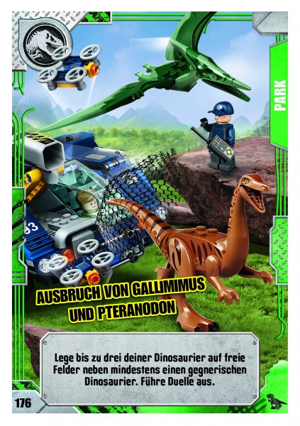 Nummer 176 I Ausbruch von Gallimimus und Pteranodon