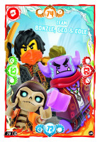Nummer 079 I Team Bonzle, Geo & Cole I LEGO Ninjago TCG 10 Nummer 079 I Team Bonzle, Geo & Cole I LEGO Ninjago TCG 10