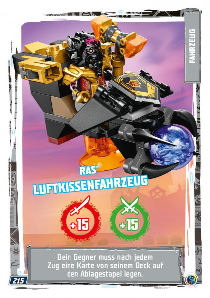 Nummer 215 I Ras' Luftkissenfahrzeug I LEGO Ninjago TCG 9