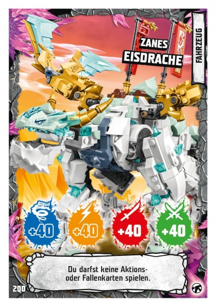 Nummer 200 I Zanes Eisdrache I LEGO Ninjago TCG 8 Next Level