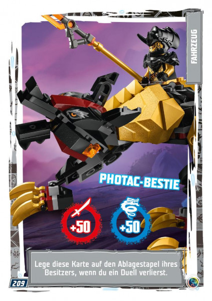 Nummer 209 I Photac-Bestie I LEGO Ninjago TCG 9