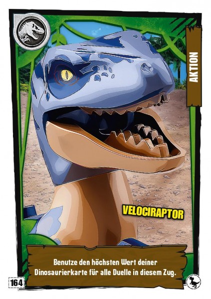 Nummer 164 I Velociraptor I LEGO Jurassic World TCG 3