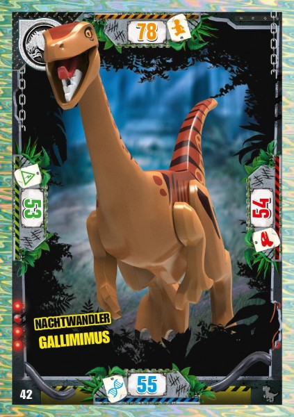 Nummer 042 I Nachtwandler Gallimimus I LEGO Jurassic World TCG 3